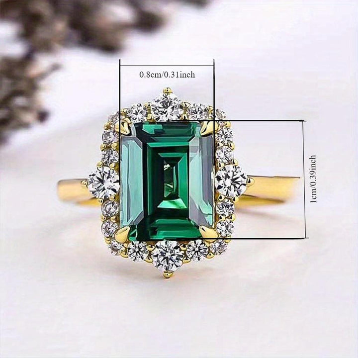 Prsten achát smaragdová královna