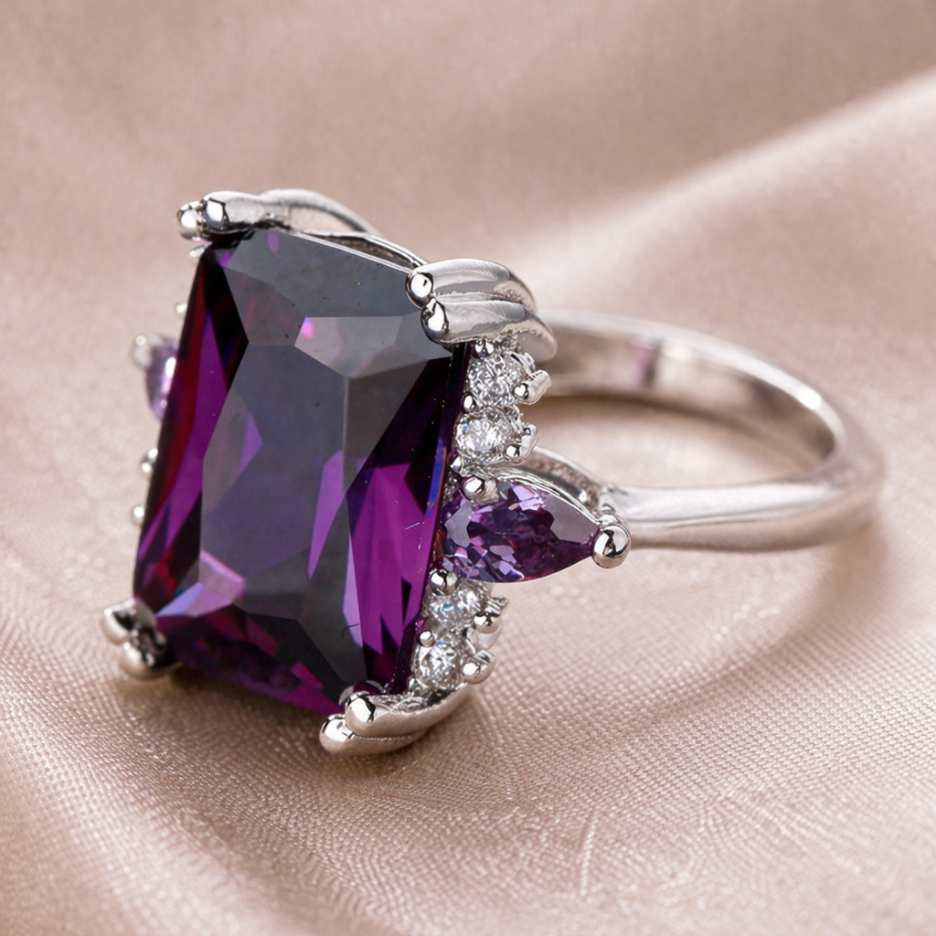 Prsten Františka s ametystem