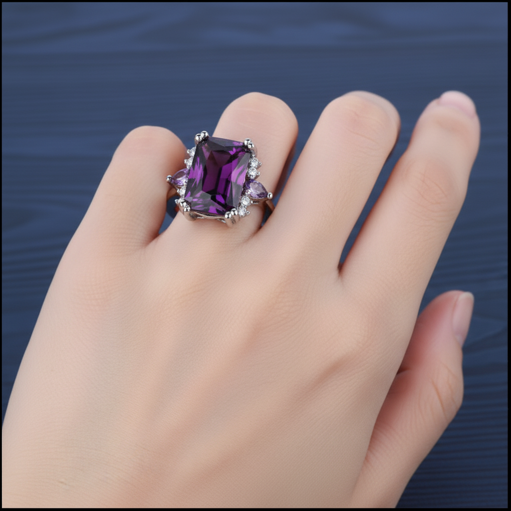 Prsten Františka s ametystem