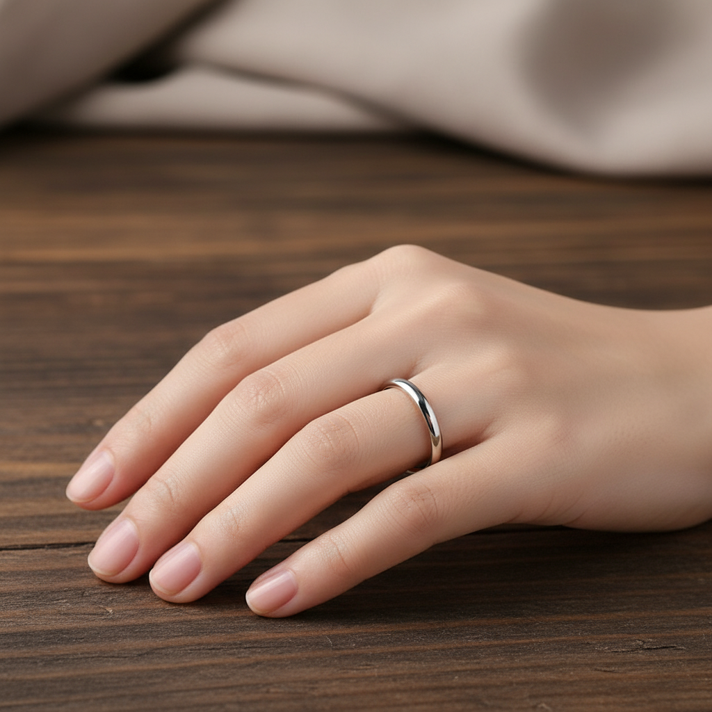 Elegantní minimalistický prsten zlato stříbro