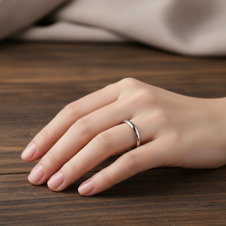 Elegantní minimalistický prsten zlato stříbro