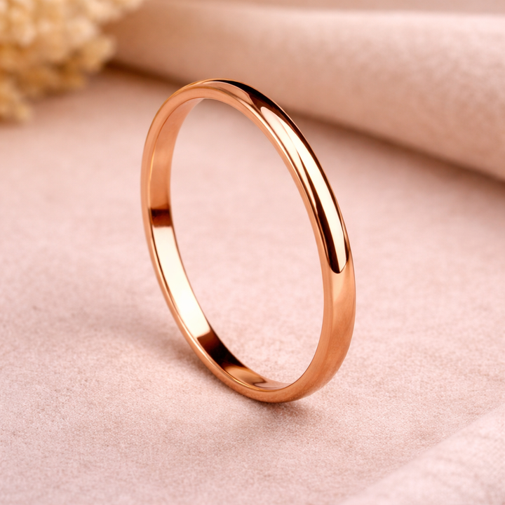 Elegantní minimalistický prsten zlato stříbro