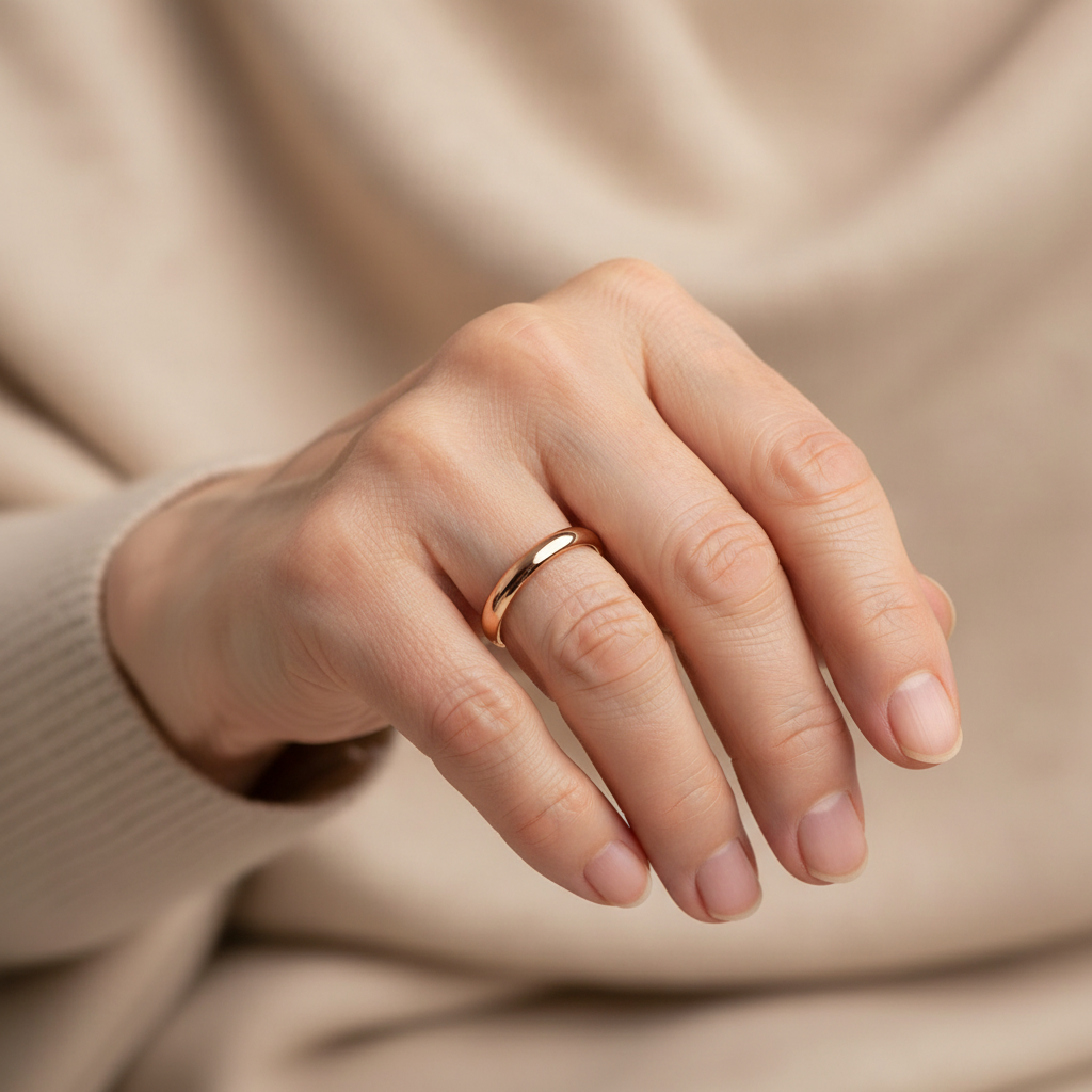 Elegantní minimalistický prsten zlato stříbro