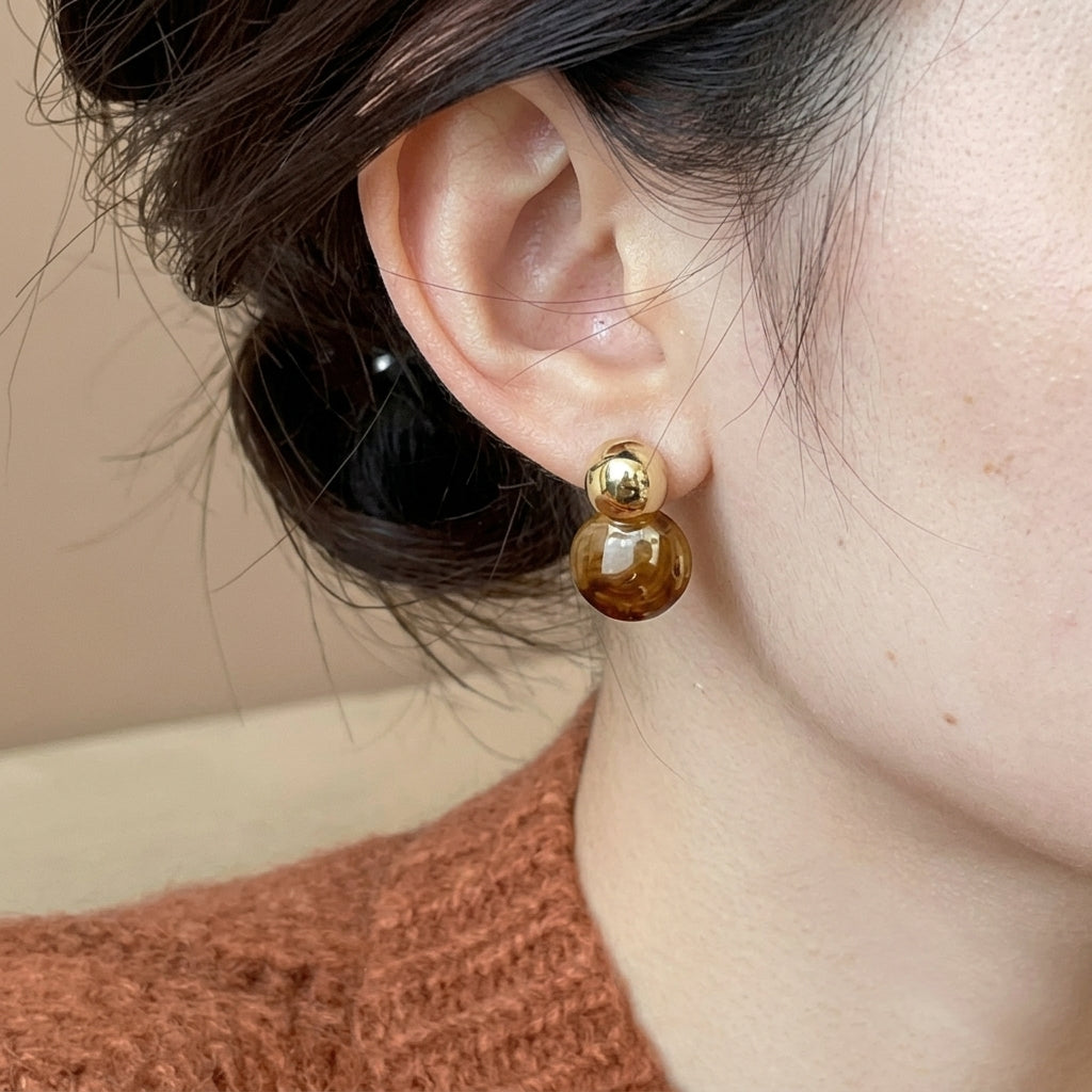 Augeire Amboer Oorbellen