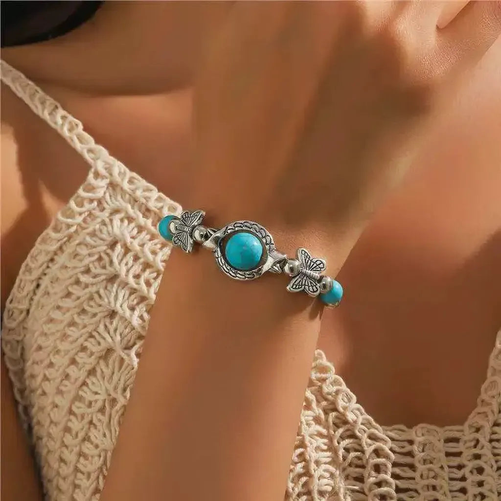 Vlinderarmband van Wit Goud