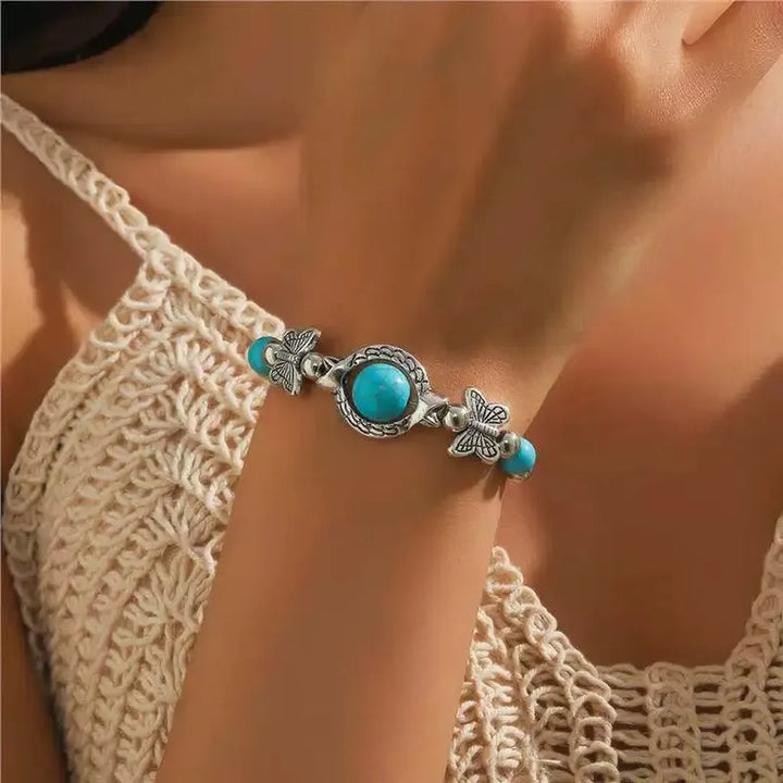 Vlinderarmband van Wit Goud