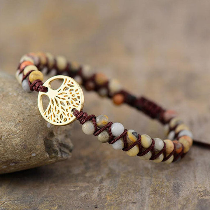 Náramek jadeit strom života