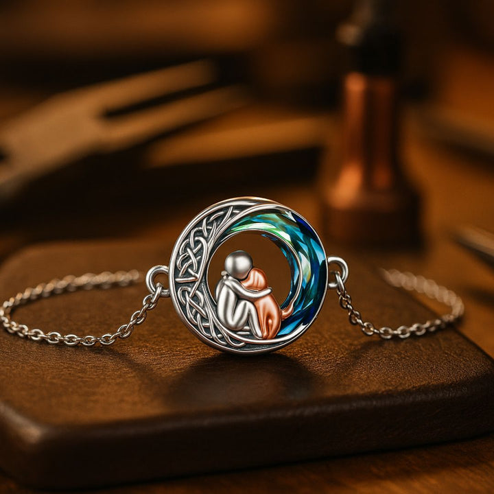 Nastavitelný stříbrný náramek pes