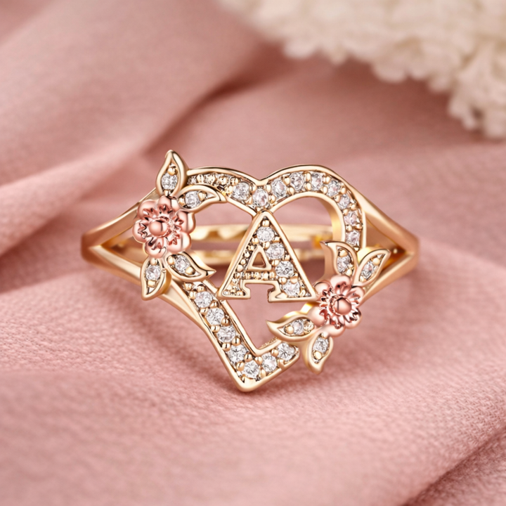 Zlatý prsten s krystaly