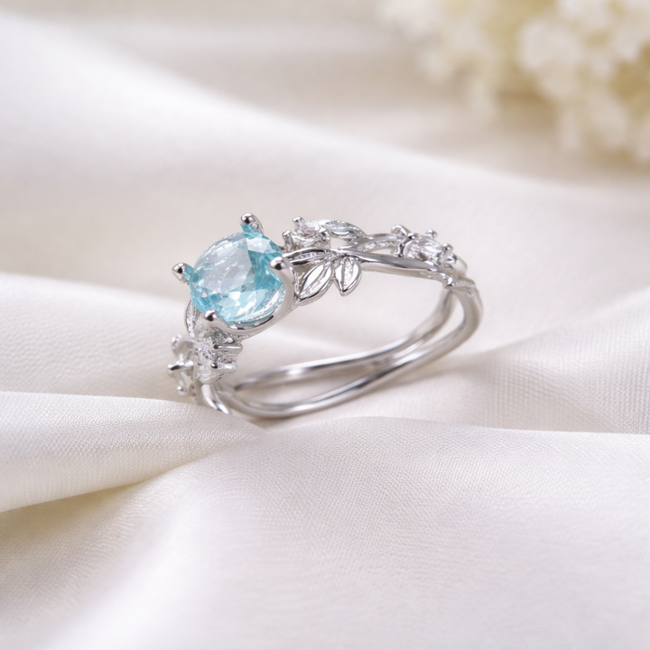 Prsten měsíční kámen stříbrná nerez