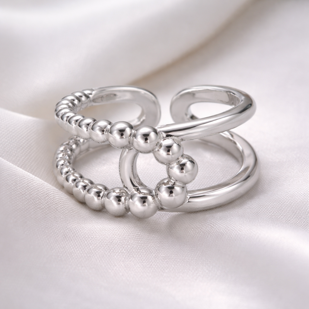 Prsten Vittoria Twist dvojitý pás