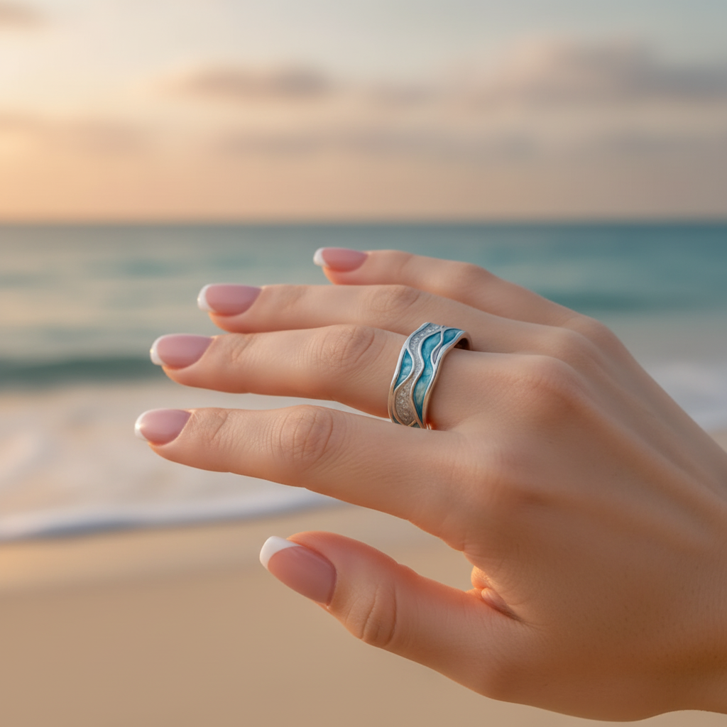 Prsten Aurora oceánské vlny