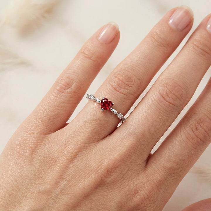 Koraalring van Wit Goud