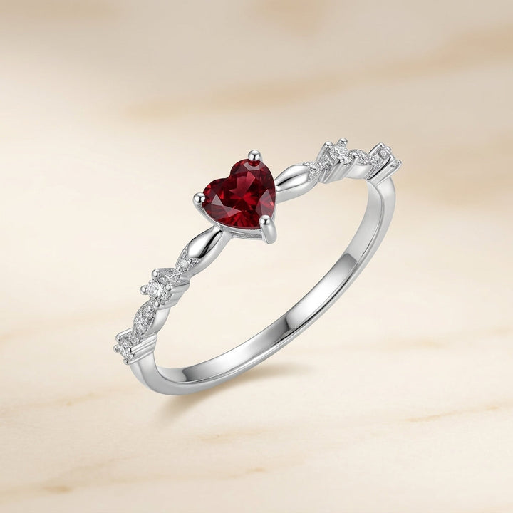 Koraalring van Wit Goud