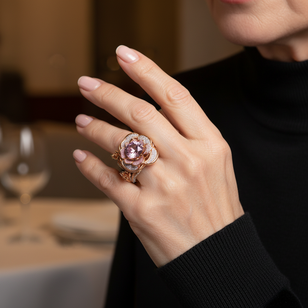 Prsten rozkvetlý luxus