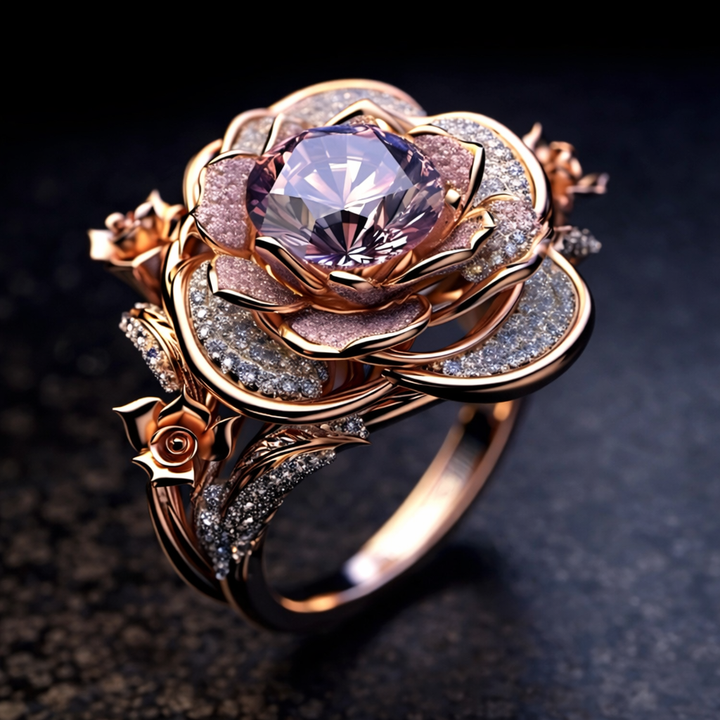 Prsten rozkvetlý luxus