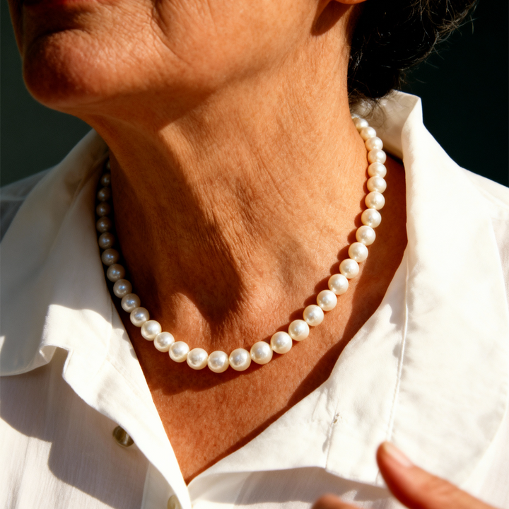 Nadčasový retro náhrdelník z perel