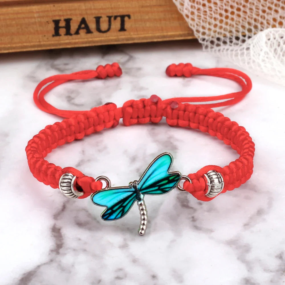 Ručně tkaný náramek lapač snů