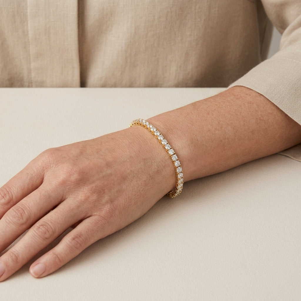 Adembenemende Tennisarmband met Kristallen