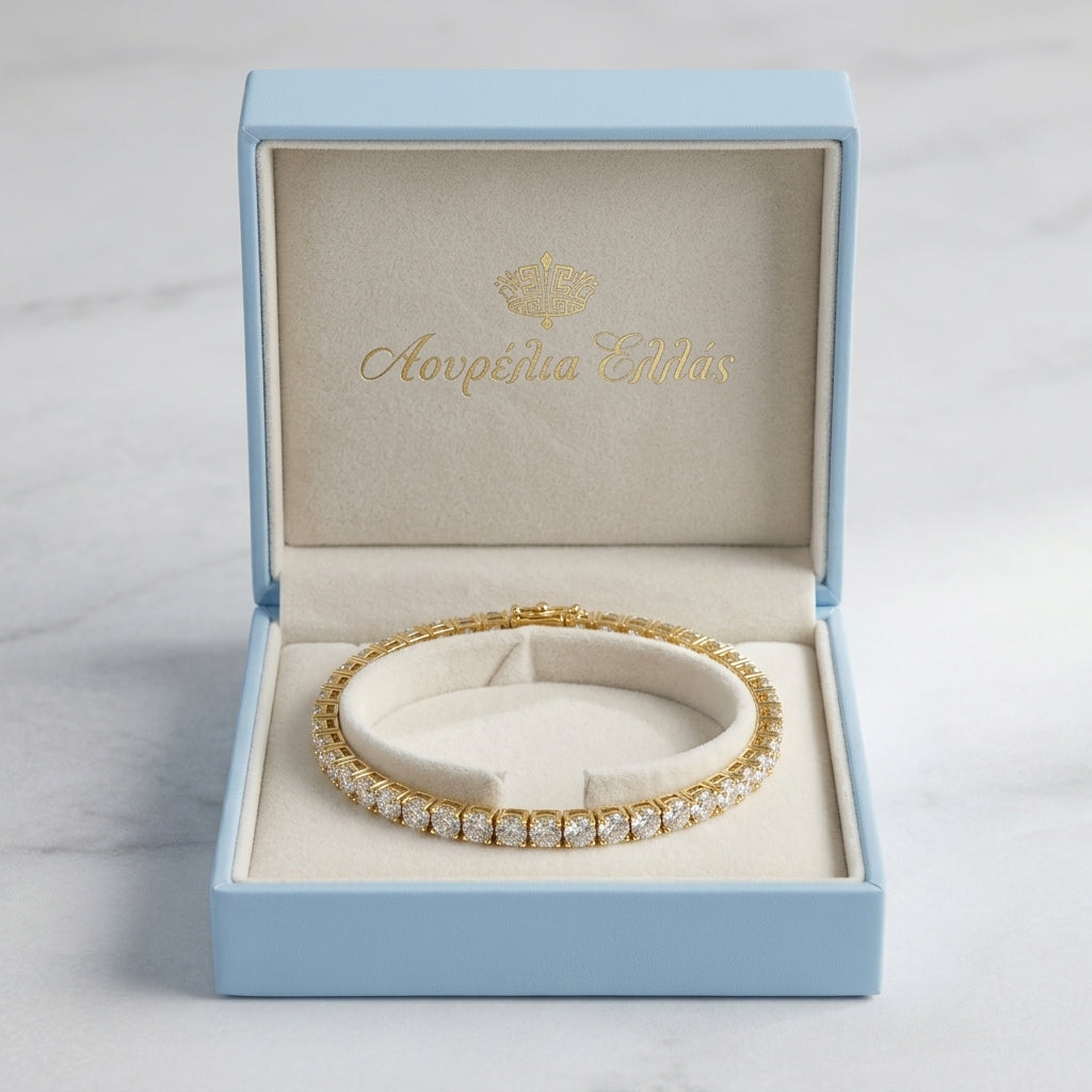 Adembenemende Tennisarmband met Kristallen