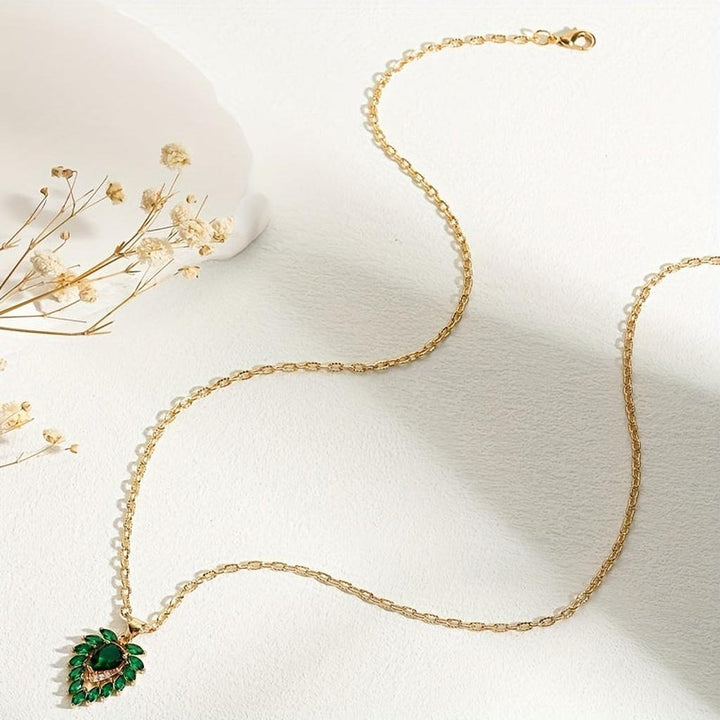 Smaragdový srdcový náhrdelník Matilde