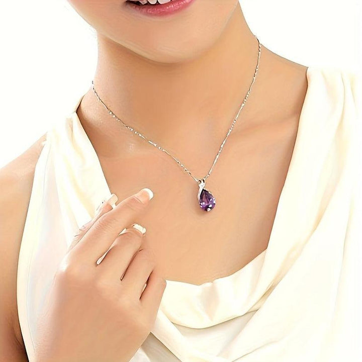 Ketting "Verena" met amethist