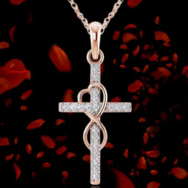 Náhrdelník nerezový kříž přívěsek