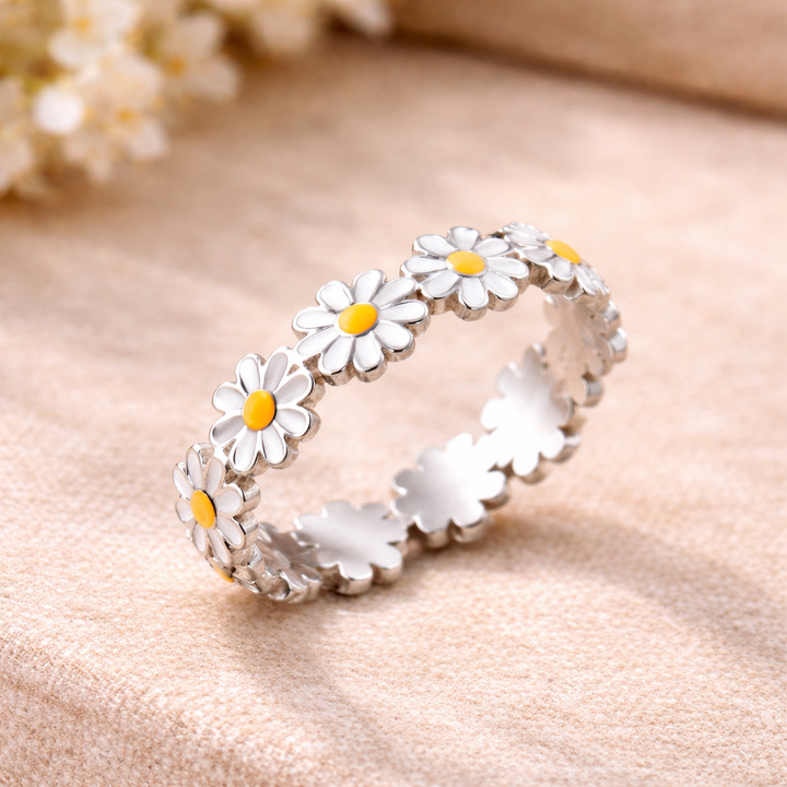 Jemný retro prsten zlato stříbro