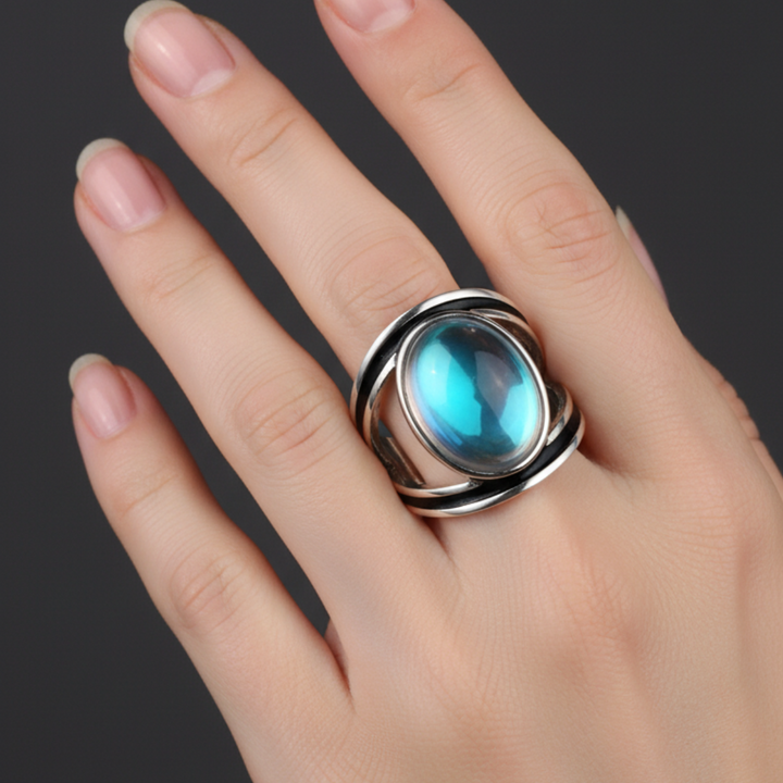 Kouzelný prsten s měsíčním kamenem