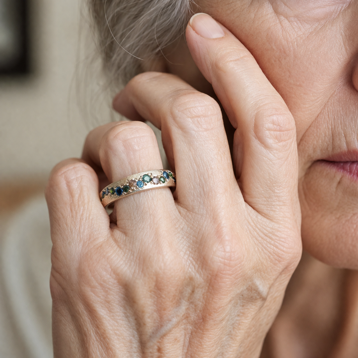 Elegantní stříbrný prsten zirkonie