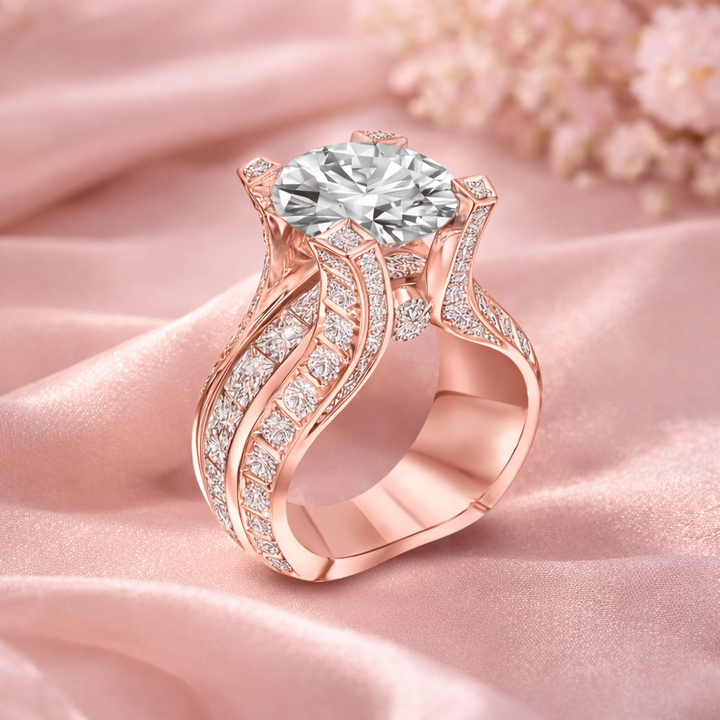 Retro prsten zirkonie