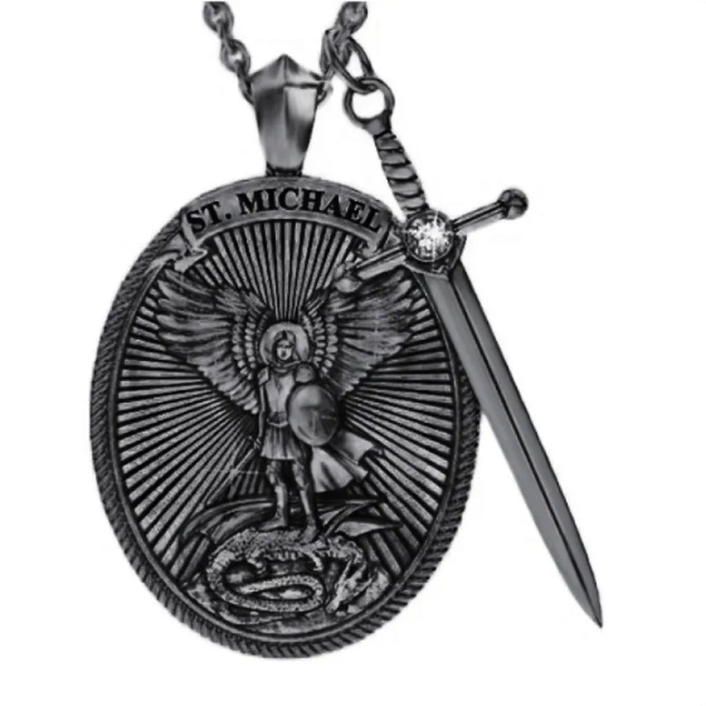 Retro dekorativní náhrdelník pro muže