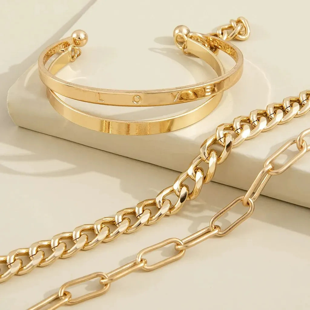 Set Armbanden Gouden Harmonie