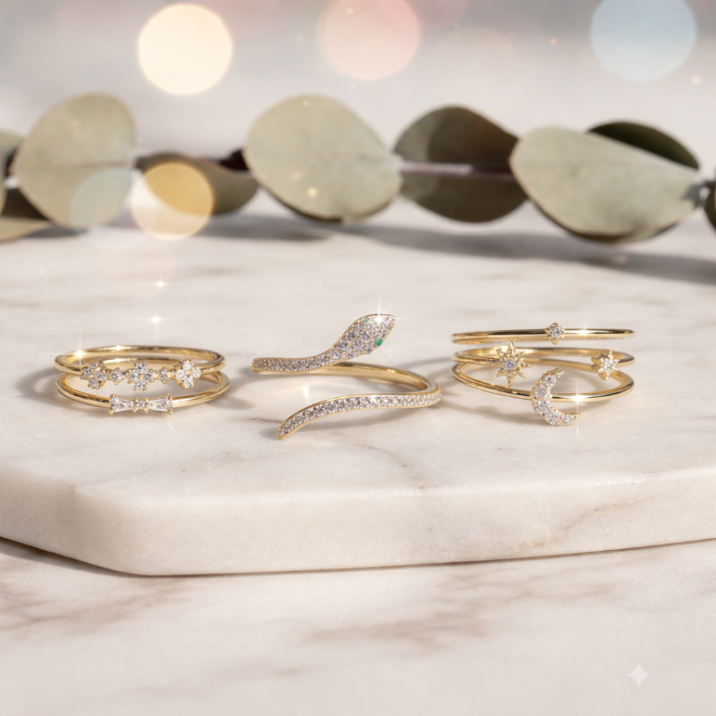 Moderní sada prstenů