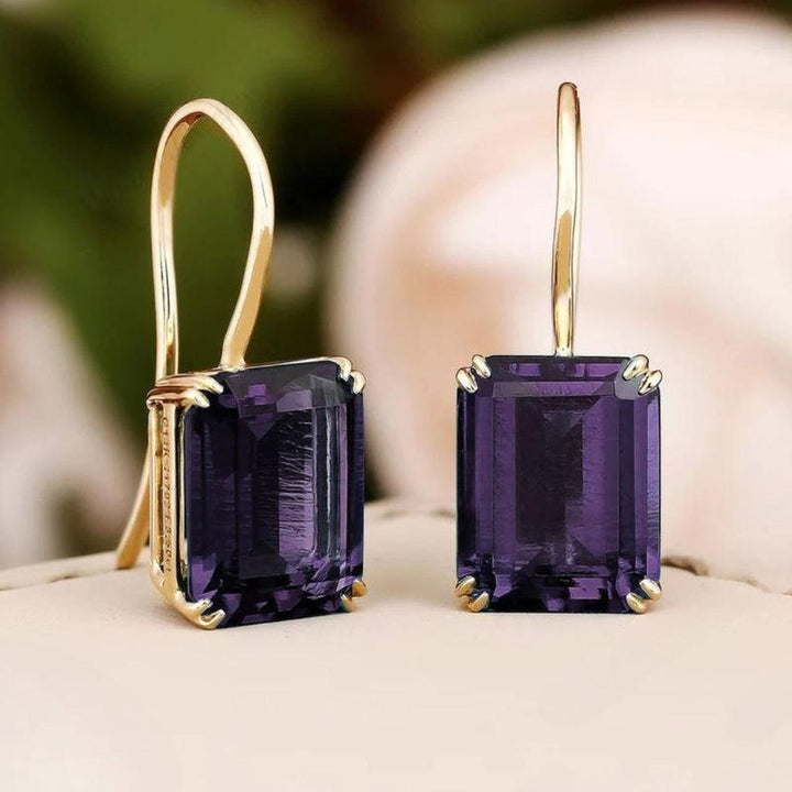 Náušnice Mila se smaragdem