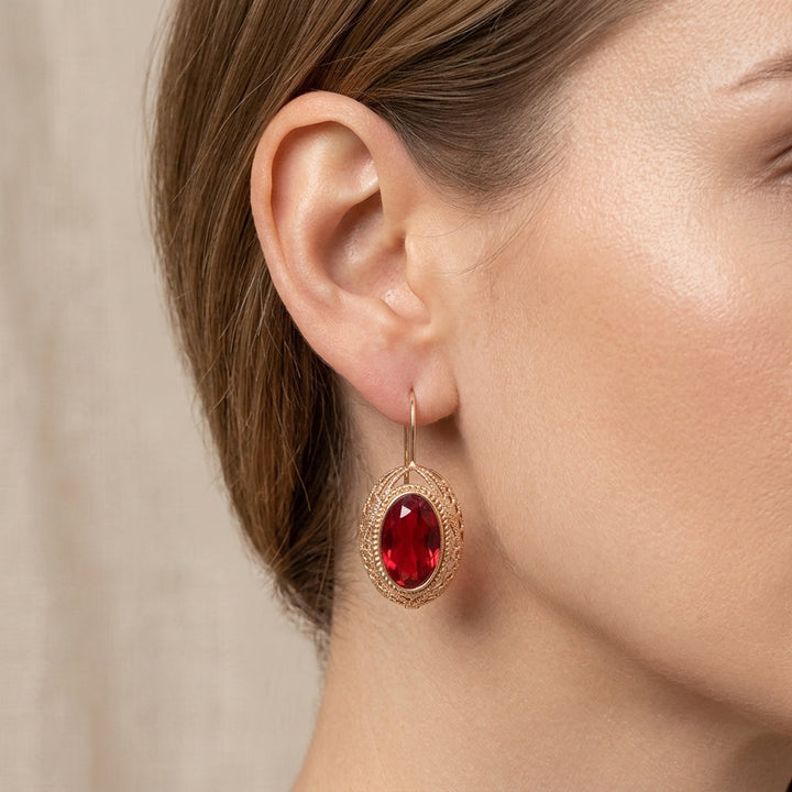 Oorbellen Thalessia van Roze Goud