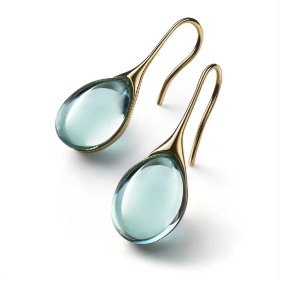 Náušnice s vestavěným opálem