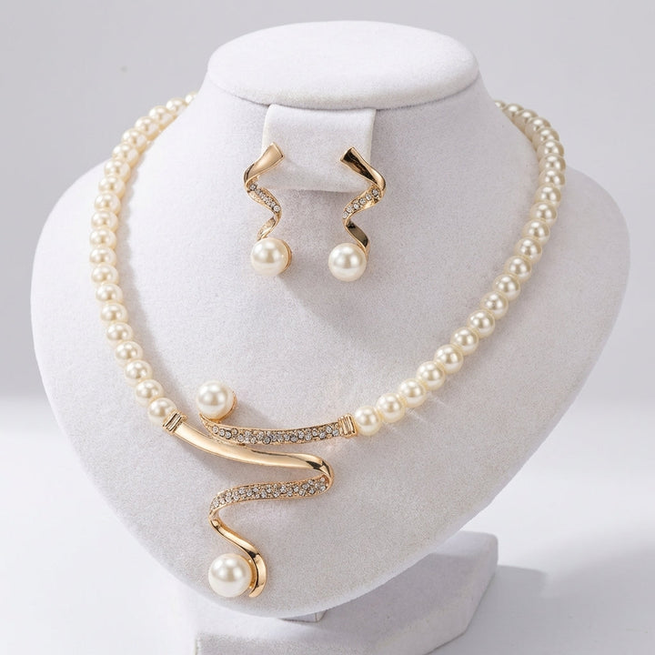 Sada náhrdelník náušnice přírodní perla