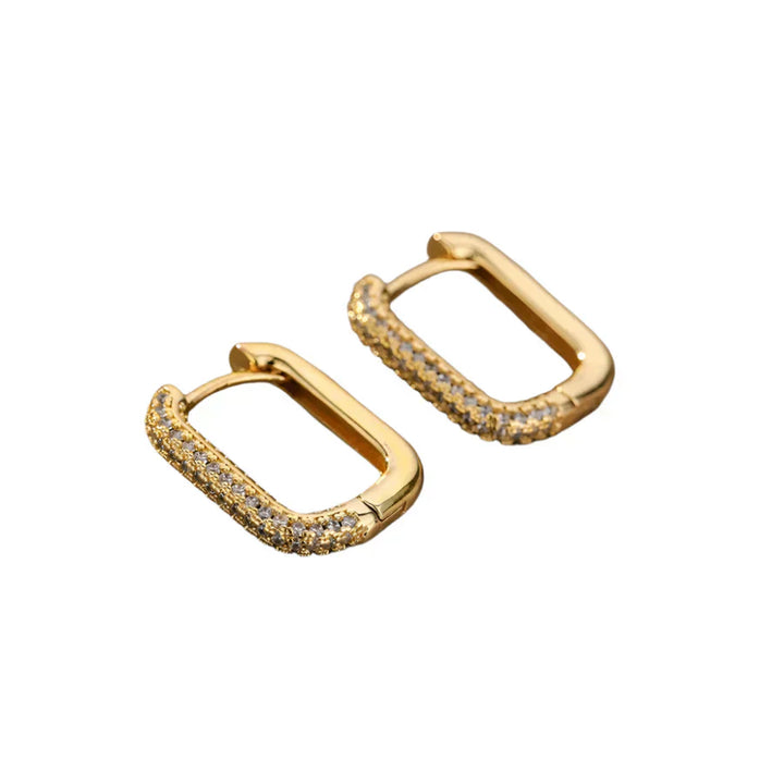 Čtvercové a kulaté náušnice Valeria