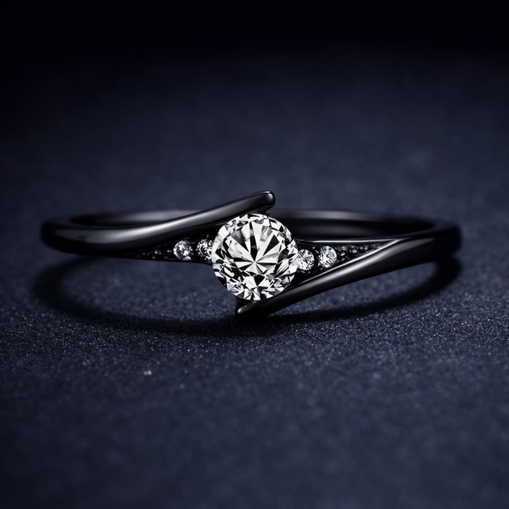 Prsten černá elegance