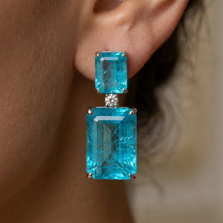 Vintage náušnice s tyrkysem